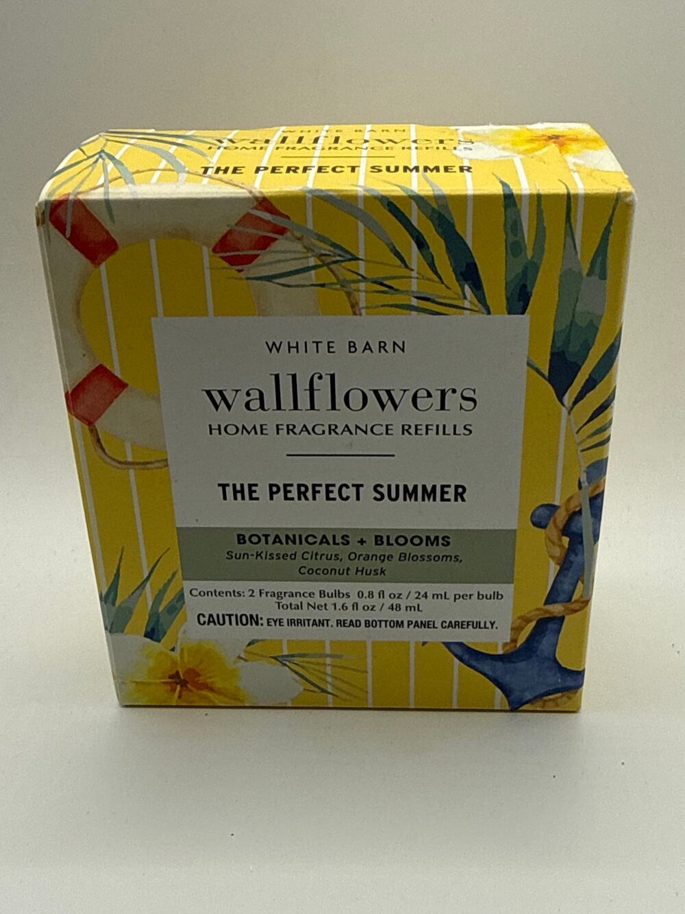 NEW Bath & Body Works The Perfect Summer - Wallflower Fragrance Refill Bulbs X2